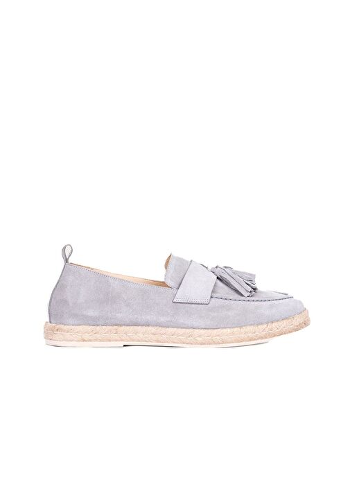 Bueno Shoes Gri Açık Süet Erkek Espadril Ayakkabı 01ms12702 - Görsel 3