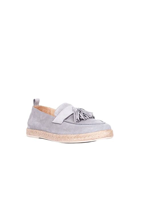 Bueno Shoes Gri Açık Süet Erkek Espadril Ayakkabı 01ms12702 - Görsel 4
