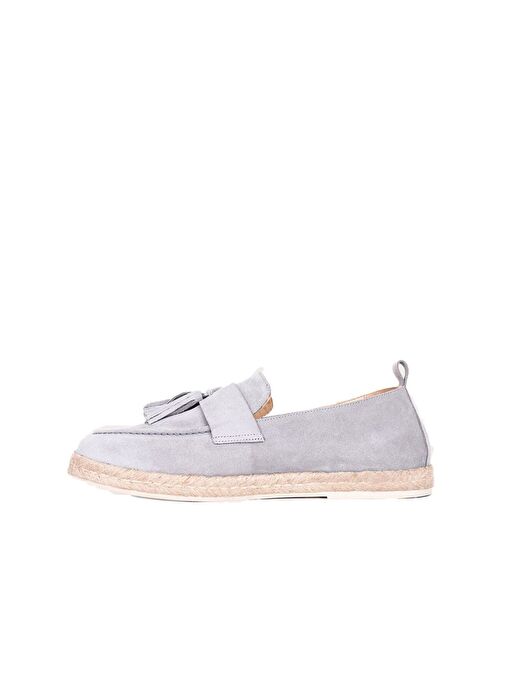 Bueno Shoes Gri Açık Süet Erkek Espadril Ayakkabı 01ms12702 - Görsel 5
