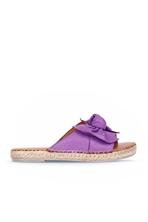 Bueno Shoes Lila Deri Kadın Espadril Terlik 01wl4605 - Görsel 2