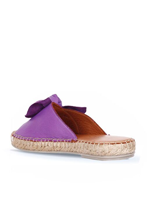 Bueno Shoes Lila Deri Kadın Espadril Terlik 01wl4605 - Görsel 5