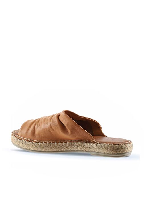 Bueno Shoes Taba Deri Kadın Espadril Terlik 01wl4617 - Görsel 6