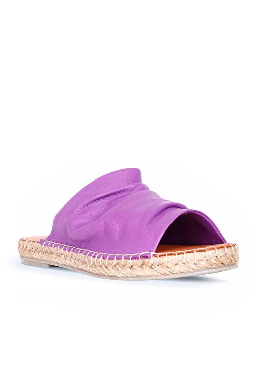 Bueno Shoes Lila Deri Kadın Espadril Terlik 01wl4617 - Görsel 3