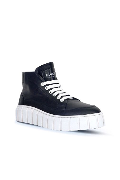 Bueno Shoes Siyah Deri Kadın Spor Bot 01wt3400 - Görsel 3