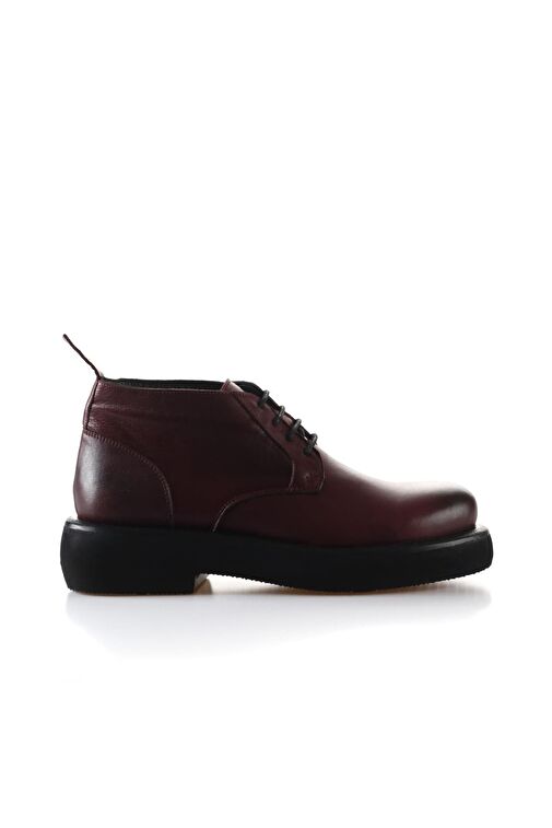 Bueno Shoes Bordo Deri Kadın Düz Bot 01wt0503 - Görsel 2