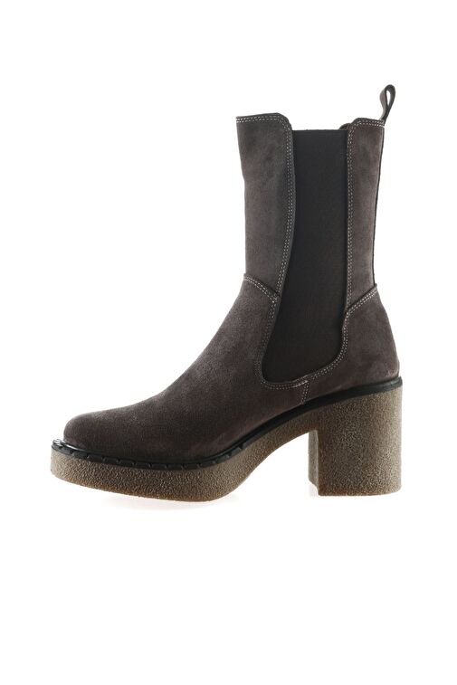 Bueno Shoes Vizon Süet Kadın Topuklu Bot 01wt2901 - Görsel 4
