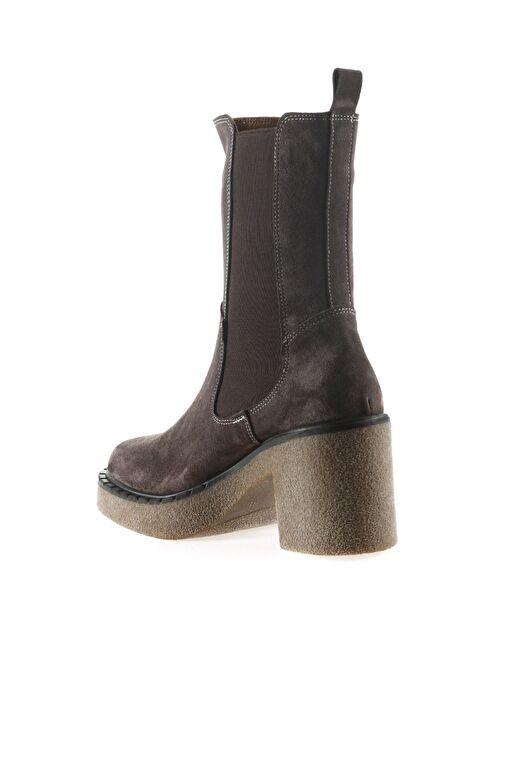 Bueno Shoes Vizon Süet Kadın Topuklu Bot 01wt2901 - Görsel 5