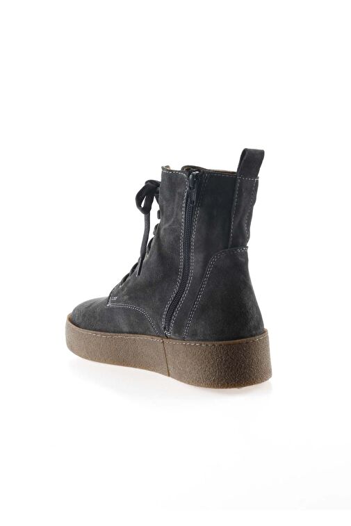 Bueno Shoes Gri Koyu Süet Kadın Düz Bot 01wt3001 - Görsel 5