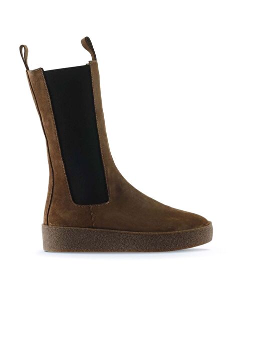 Bueno Shoes Taba Süet Kadın Düz Bot 01wt3004 - Görsel 2