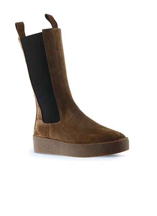 Bueno Shoes Taba Süet Kadın Düz Bot 01wt3004 - Görsel 3