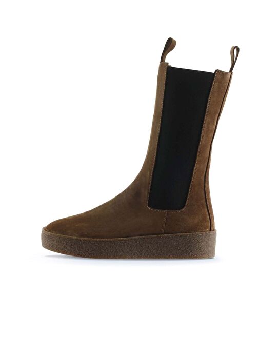 Bueno Shoes Taba Süet Kadın Düz Bot 01wt3004 - Görsel 4