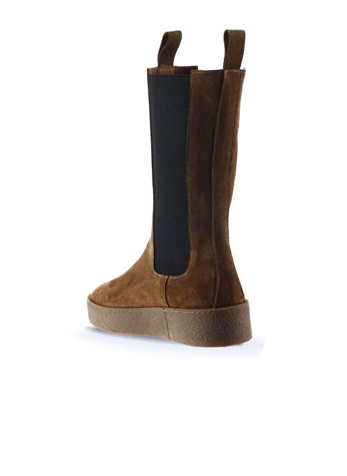 Bueno Shoes Taba Süet Kadın Düz Bot 01wt3004 - Görsel 5