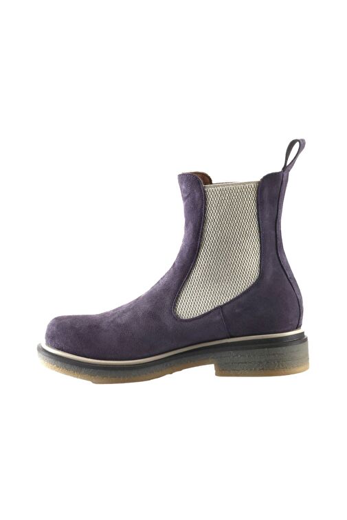 Bueno Shoes Mor Süet Kadın Düz Bot 01wt3101 - Görsel 4