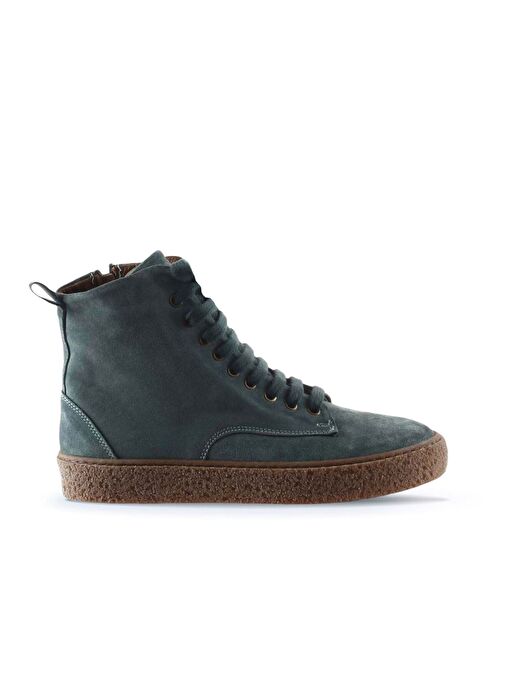 Bueno Shoes Yeşil Süet Kadın Düz Bot 01wt3202 - Görsel 2