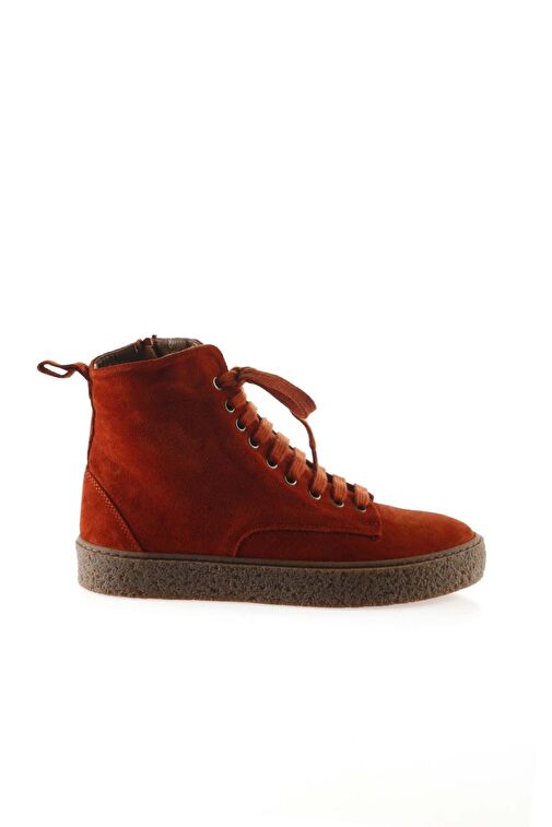 Bueno Shoes Kiremit Süet Kadın Düz Bot 01wt3202 - Görsel 2