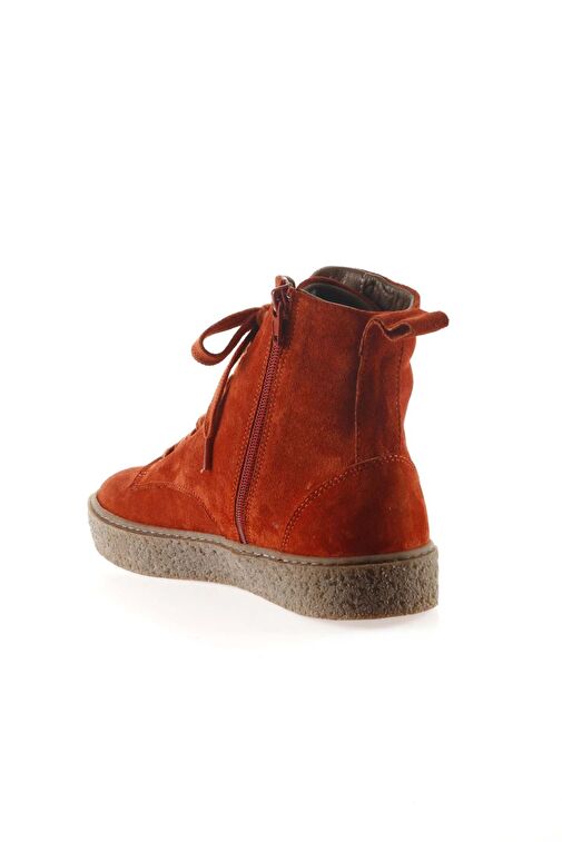 Bueno Shoes Kiremit Süet Kadın Düz Bot 01wt3202 - Görsel 5