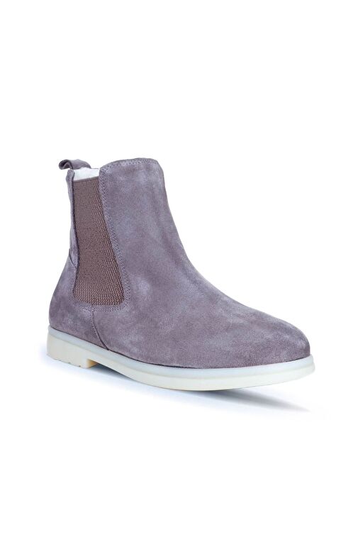 Bueno Shoes Vizon Süet Kadın Düz Bot 01wt3300 - Görsel 3