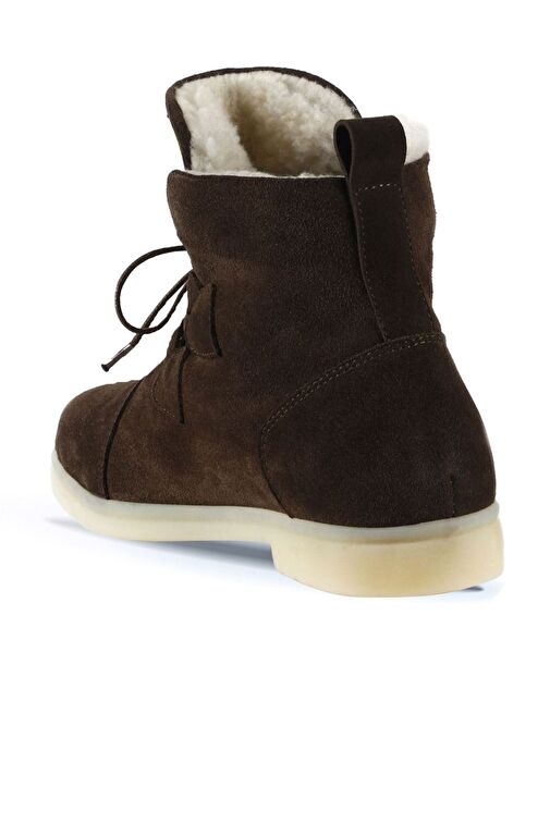 Bueno Shoes Haki Süet Kadın Düz Bot 01wt3301 - Görsel 5