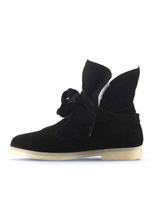 Bueno Shoes Siyah Süet Kadın Düz Bot 01wt3303 - Görsel 4