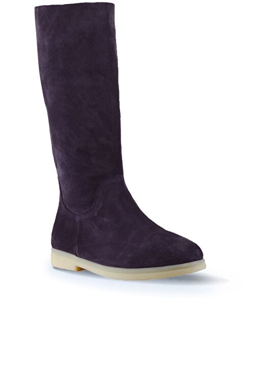 Bueno Shoes Mor Süet Kadın Düz Çizme 01wt3306 - Görsel 4