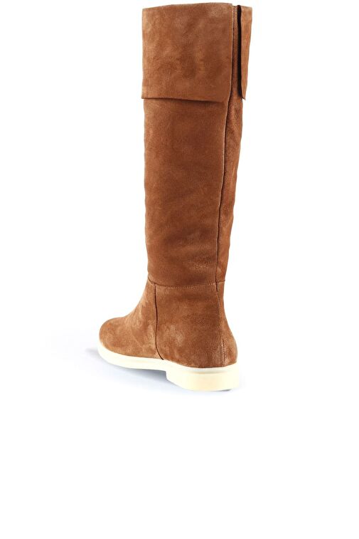 Bueno Shoes Taba Açık Süet Kadın Düz Çizme 01wt3307 - Görsel 5