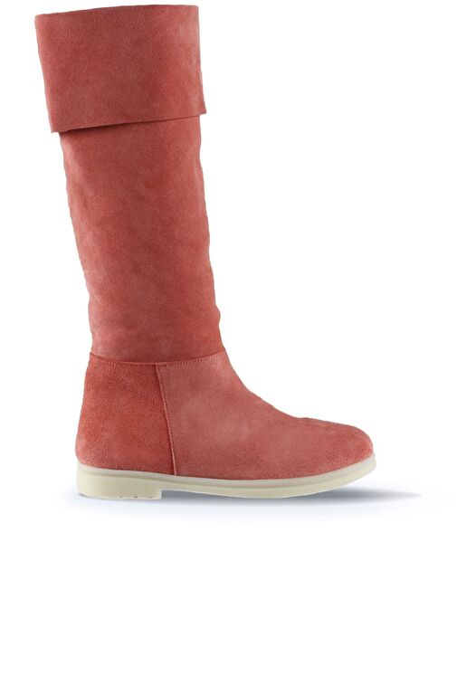 Bueno Shoes Pudra Açık Süet Kadın Düz Çizme 01wt3307 - Görsel 2