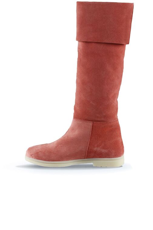 Bueno Shoes Pudra Açık Süet Kadın Düz Çizme 01wt3307 - Görsel 3