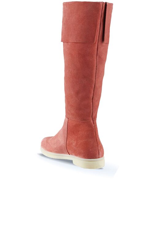 Bueno Shoes Pudra Açık Süet Kadın Düz Çizme 01wt3307 - Görsel 5