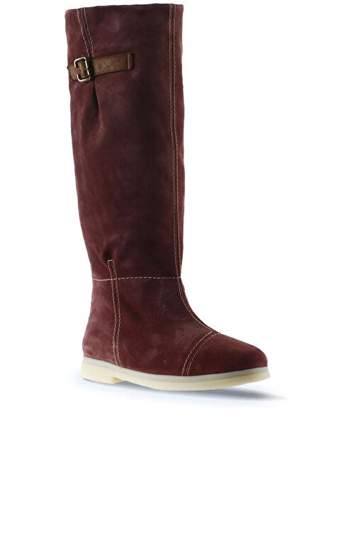 Bueno Shoes Mor Süet Kadın Düz Çizme 01wt3314 - Görsel 3