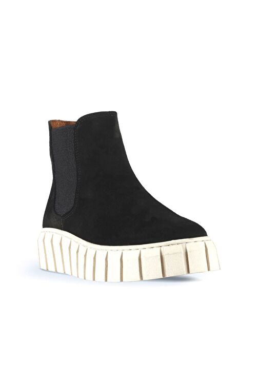 Bueno Shoes Siyah Deri Kadın Düz Bot 01wt3403 - Görsel 3