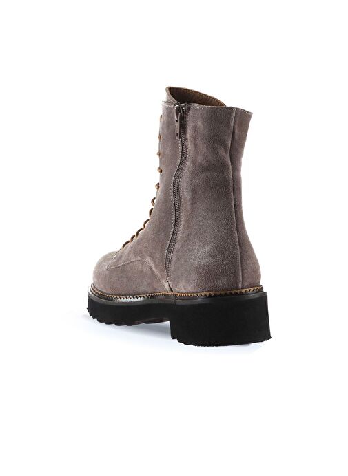 Bueno Shoes Vizon Süet Kadın Düz Bot 01wt0811 - Görsel 5
