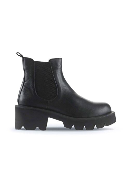 Bueno Shoes Siyah Flotter Deri Kadın Topuklu Bot 01wt1705 - Görsel 2