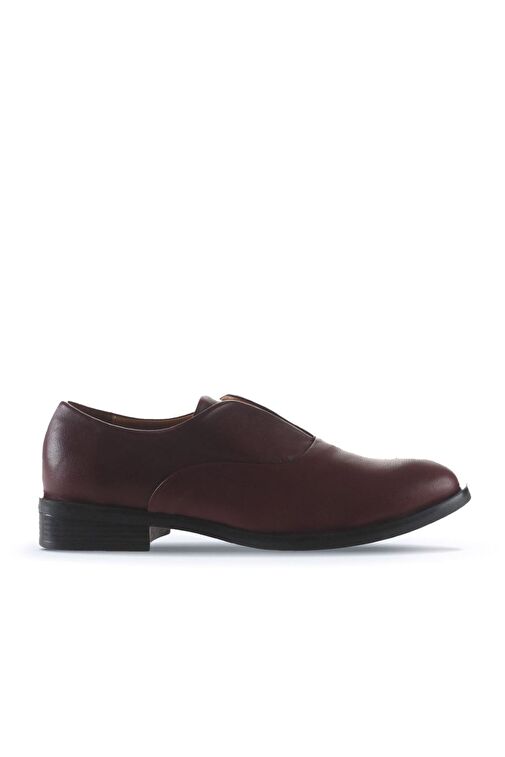 Bueno Shoes Bordo Deri Kadın Düz Ayakkabı 01wt2400 - Görsel 2