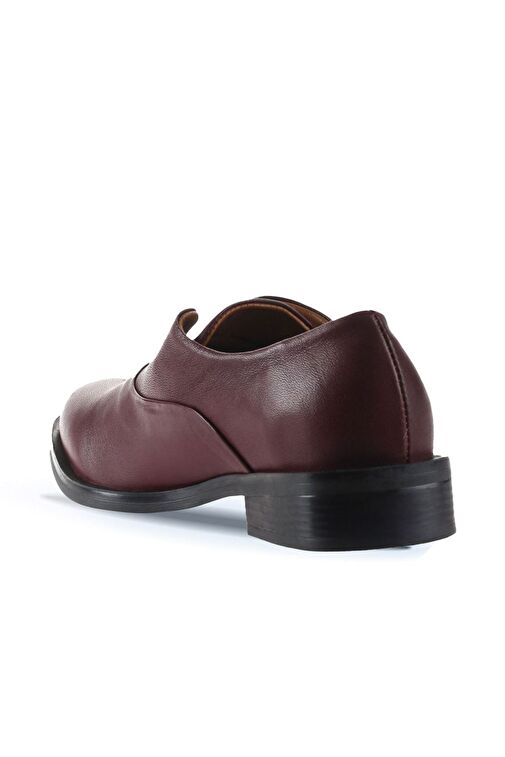 Bueno Shoes Bordo Deri Kadın Düz Ayakkabı 01wt2400 - Görsel 5