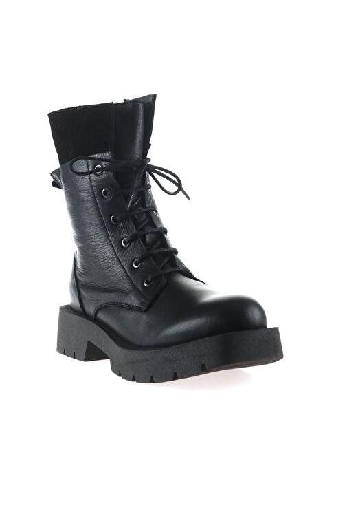 Bueno Shoes Siyah Deri Kadın Topuklu Bot 01wt2503 - Görsel 3