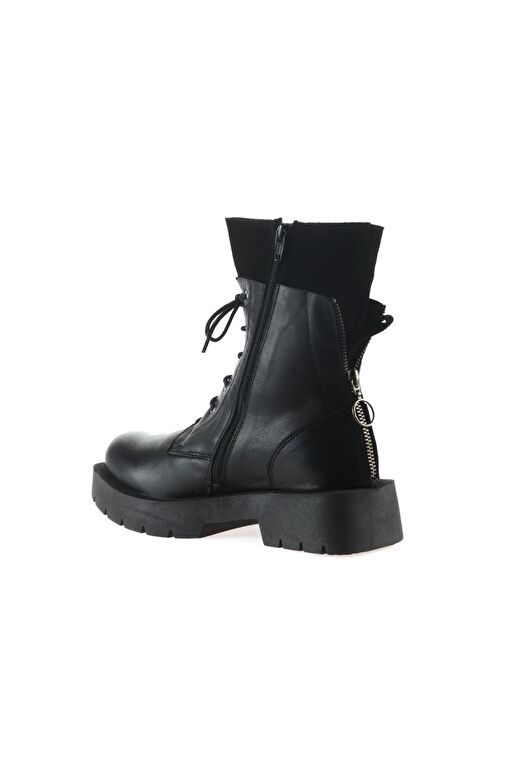 Bueno Shoes Siyah Deri Kadın Topuklu Bot 01wt2503 - Görsel 5