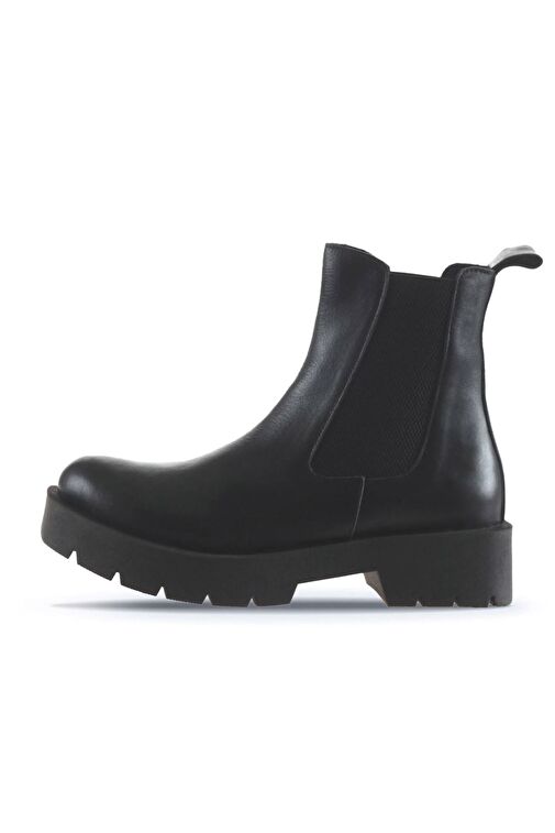 Bueno Shoes Siyah Deri Kadın Düz Bot 01wt2506 - Görsel 4