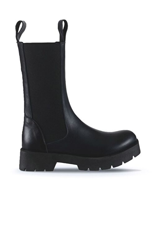 Bueno Shoes Siyah Deri Kadın Topuklu Bot 01wt2508 - Görsel 2