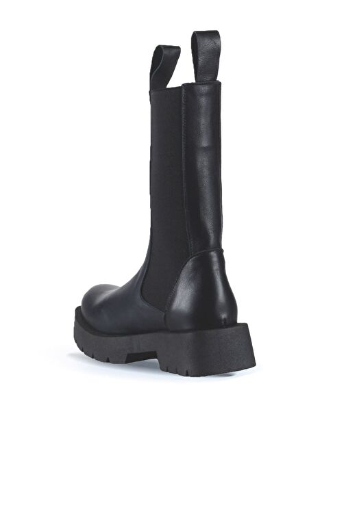 Bueno Shoes Siyah Deri Kadın Topuklu Bot 01wt2508 - Görsel 5