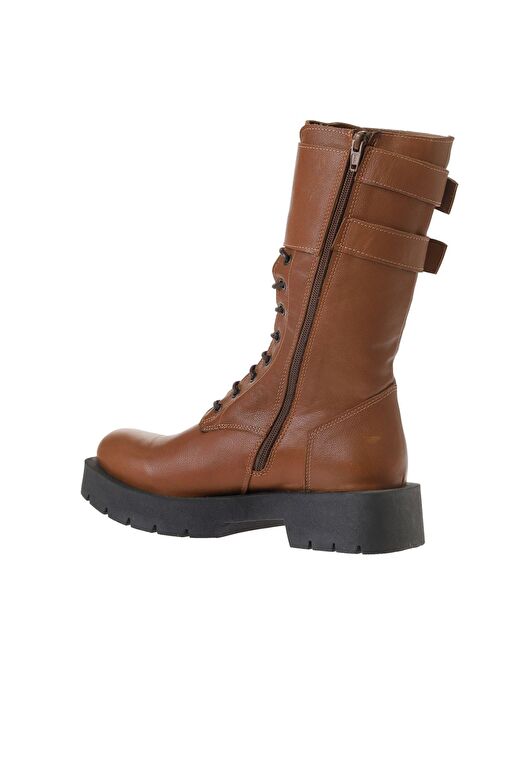 Bueno Shoes Taba Deri Kadın Düz Bot 01wt2513 - Görsel 5