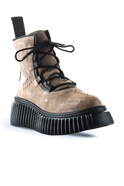 Bueno Shoes Vizon Siyah Nbk-deri Kadın Düz Bot 01wt4603 - Görsel 3