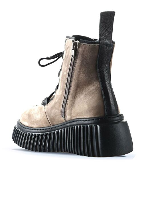 Bueno Shoes Vizon Siyah Nbk-deri Kadın Düz Bot 01wt4603 - Görsel 5