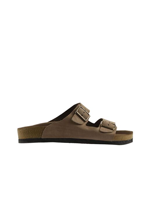 Bueno Shoes Kum Nubuk Deri Kadın Düz Terlik 05wt100 - Görsel 3