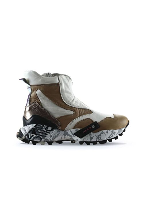 Bueno Shoes Vizon Deri Kadın Spor Bot 01wr2108 - Görsel 2