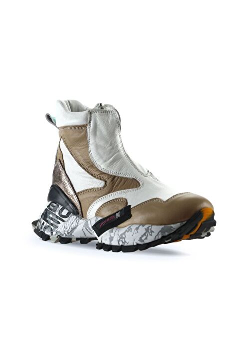 Bueno Shoes Vizon Deri Kadın Spor Bot 01wr2108 - Görsel 3