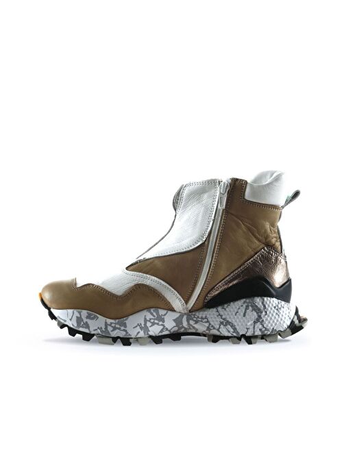 Bueno Shoes Vizon Deri Kadın Spor Bot 01wr2108 - Görsel 4