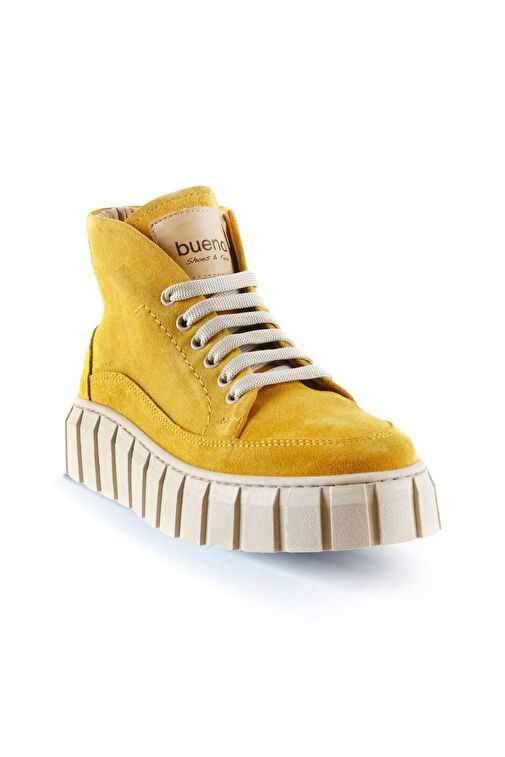 Bueno Shoes Sarı Süet Kadın Spor Bot 01wt3400 - Görsel 3