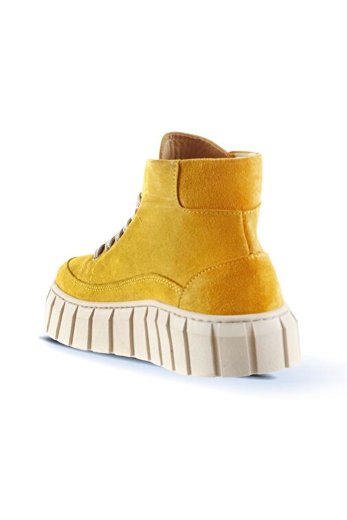 Bueno Shoes Sarı Süet Kadın Spor Bot 01wt3400 - Görsel 5