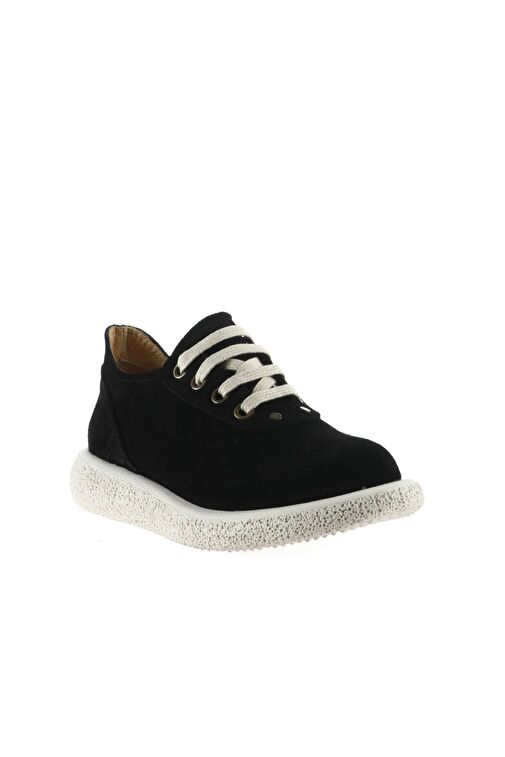 Bueno Shoes Siyah Süet Kadın Düz Ayakkabı 01wu8904 - Görsel 5