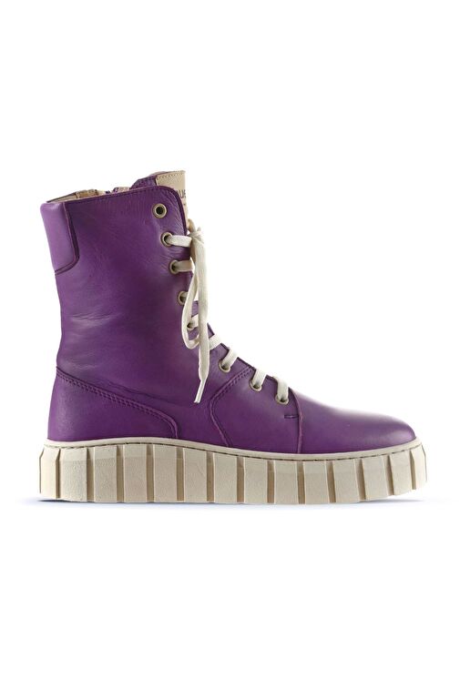 Bueno Shoes Lila Deri Kadın Düz Bot 01wt3404 - Görsel 2